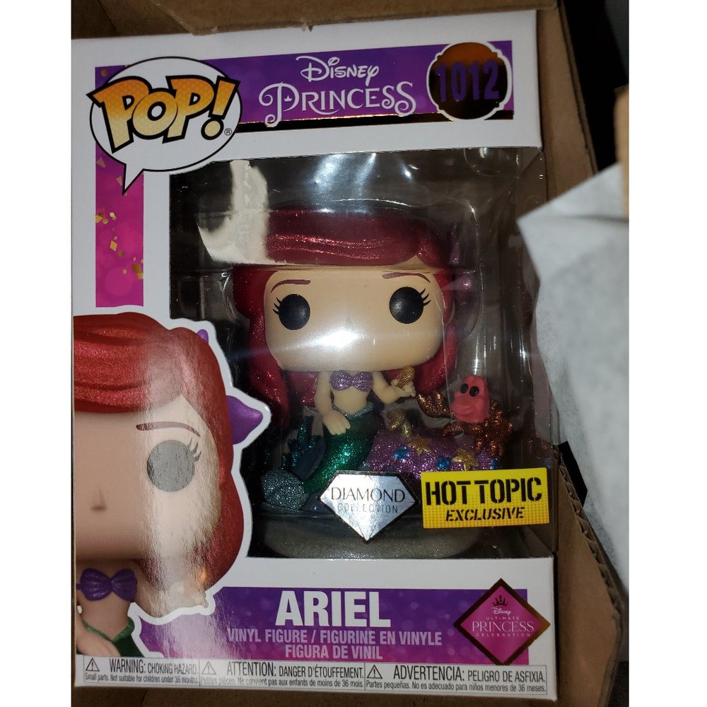 Funko Pop Disney Princess The Little Mermaid Ariel #1012 Diamond (HT Exclusive)